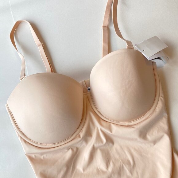 NWT WACOAL Red Carpet Strapless Shaping Bodybriefer 38D Sand 801219 - Picture 5 of 14